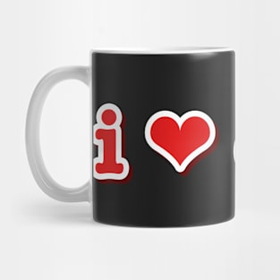 I Love Cats Heart Pet Mug